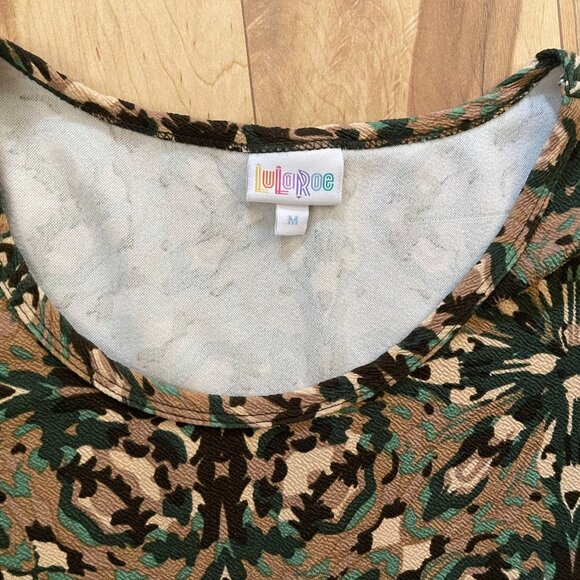 LuLaRoe Camo Short Sleeve Dress Camouflage, Size Medium - Picture 3 of 7